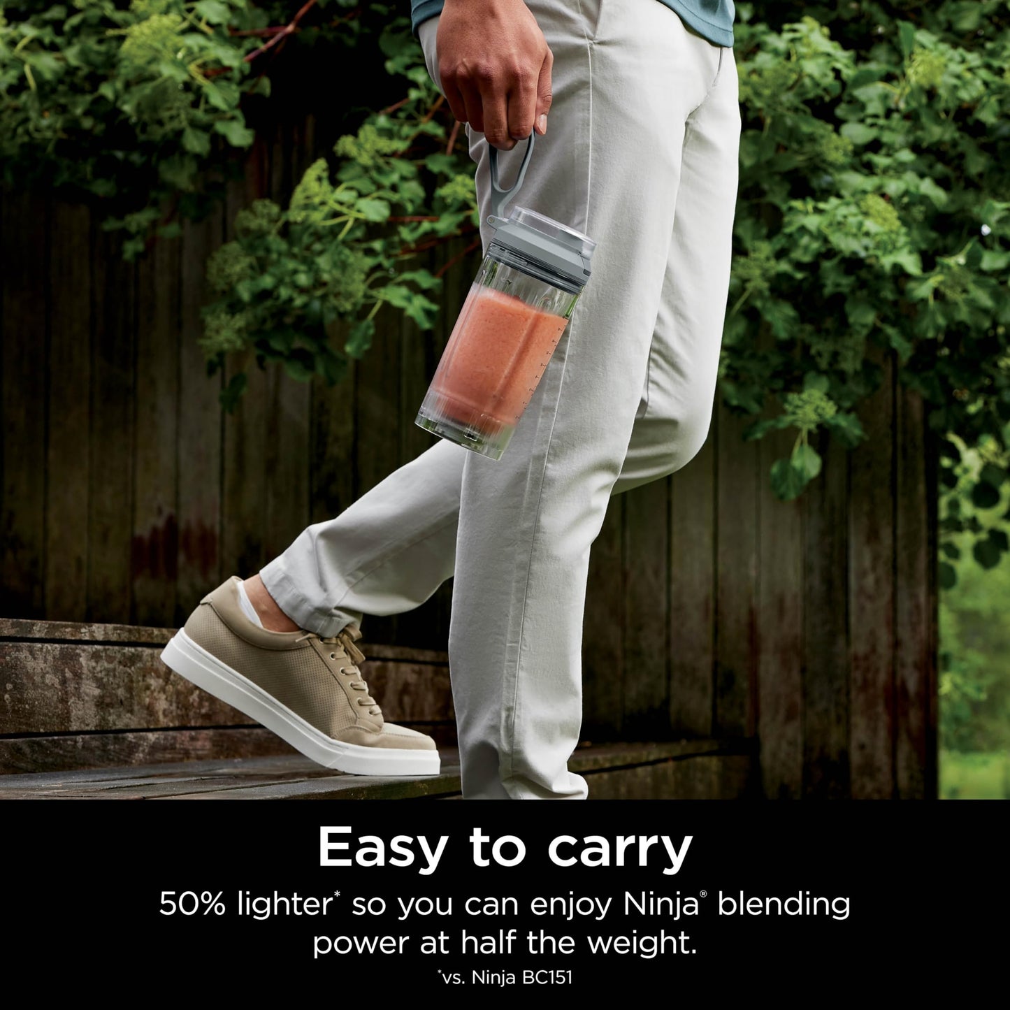 Ninja Blast Max, Portable Blender + Twist & Go, Personal Smoothie, Blend, Ice Crush, 3 Programs, Cordless, 22 oz removable Vessel, Dishwasher Safe, Leakproof, Silver, BC251SL