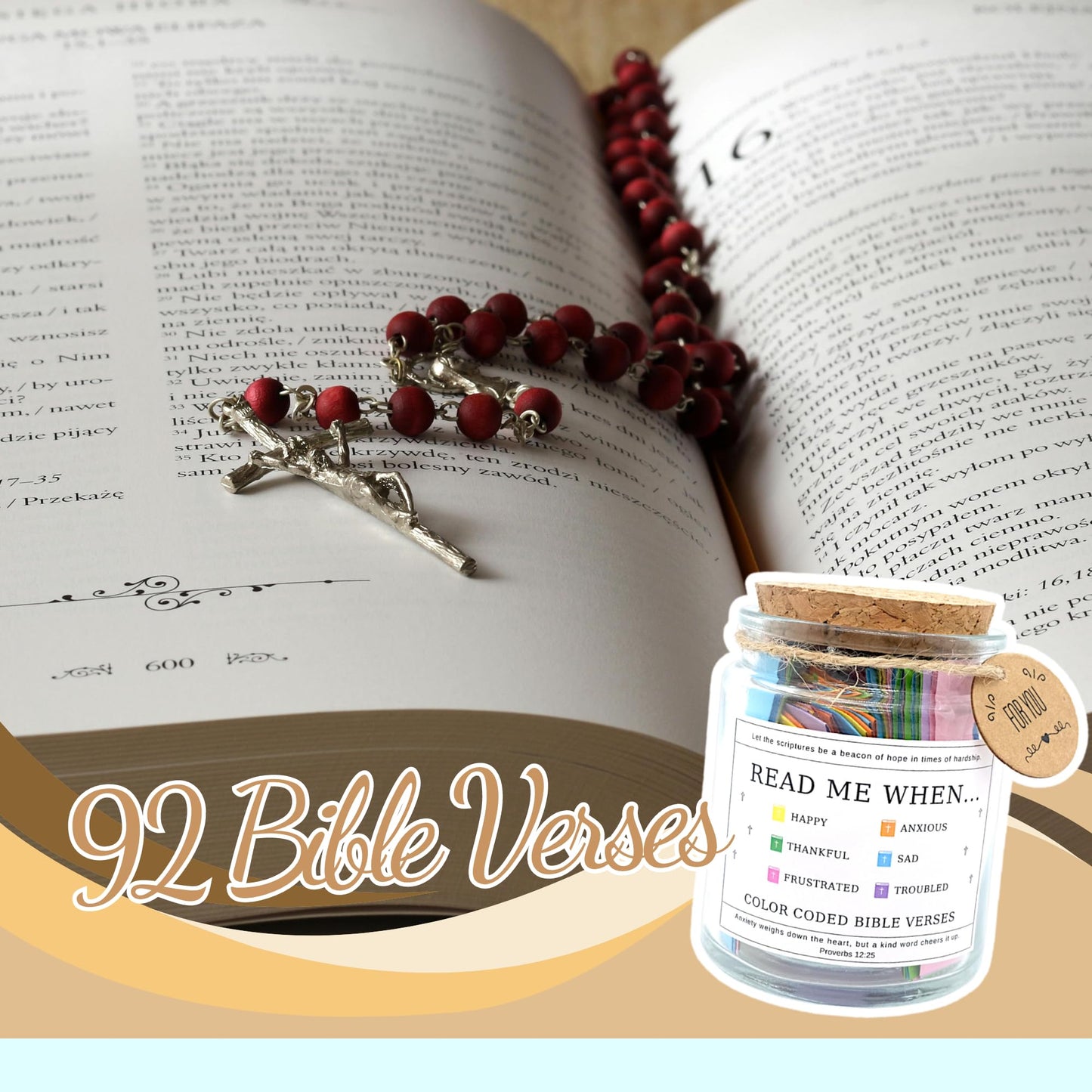 Bible Verse Jar, Christian Gifts For Women, Christmas Gifts For Women, Bible Jar, Bible Accessories Women, Prayer Jar, Religious Gifts For Women,Christmas Gift For Mom, Christmas Gifts 2024