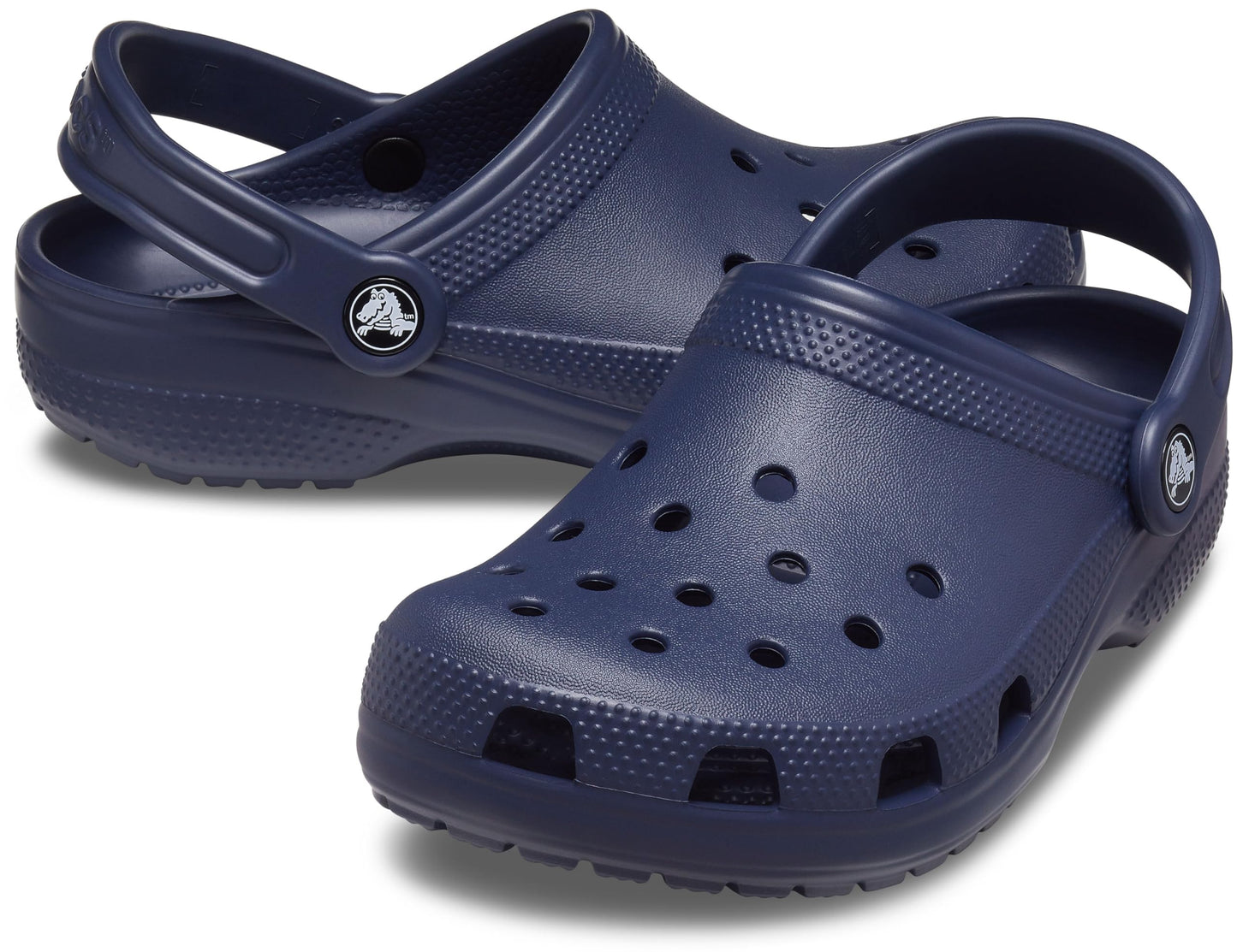 Crocs Kids Classic Clog (Little Kid/Big Kid) - Clogs for Kids - Synthetic Lining - Circulation Nubs Navy 4 Big Kid M