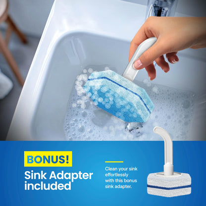 CleanGenius Disposable Prefilled Toilet Cleaning Scrubbers, 30 Count