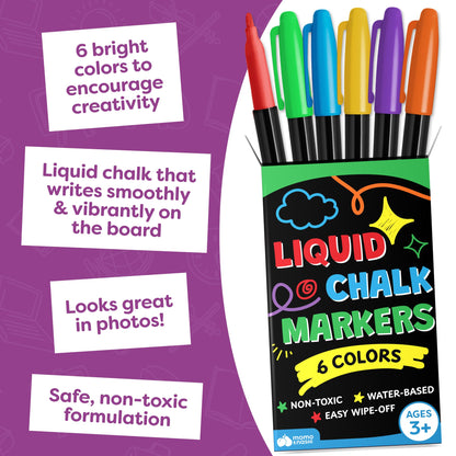 First Day of School Sign Board with Liquid Chalk Markers - 14”x11” Double-Sided & Reusable - My First and Last Day - Back to School Supplies Board for Kindergarten, Preschool