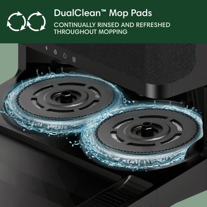 iRobot Roomba Plus 405 (G185) Combo Robot Vacuum & Mop with AutoWash Dock - Spinning Mop Pads, Self-Empties, Pad Washing & Drying, Self-Cleaning, Pad-Lift, LiDAR Navigation