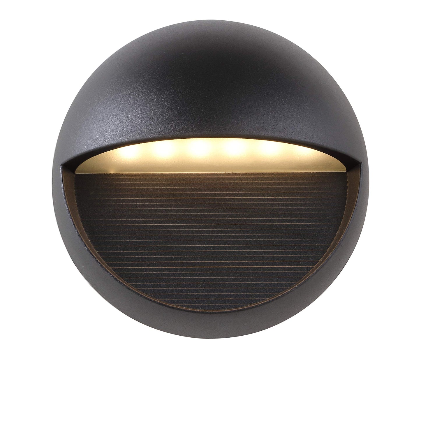 JONATHAN Y JYL7441A Orbe 6.25" Outdoor Metal/Glass Integrated LED Sconce Contemporary Modern Scandinavian 3000K LED Bulbs Included Porch Patio Yard Garage Doorway Entryway, Black