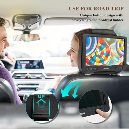 MYDASH 12.5'' Portable  DVD  Player  with  Swivel  Screen – Rechargeable  Car  DVD  Player,  Portable & Travel,  Region‑Free  Personal  DVD  Player  Portable,  USB/SD  Support