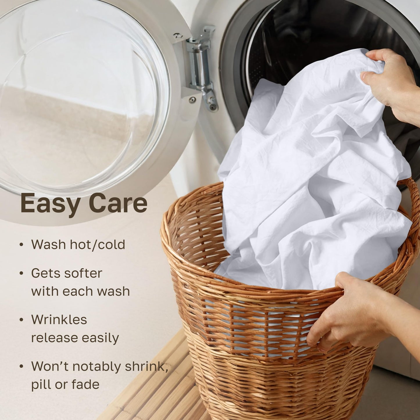 California Design Den 6 Pc King Size Sheet Set with 4 Pillowcases - Soft 400 Thread Count 100% Cotton Sheets, Sateen, Deep Pockets with All Around Elastic, Durable Bedding Set - White