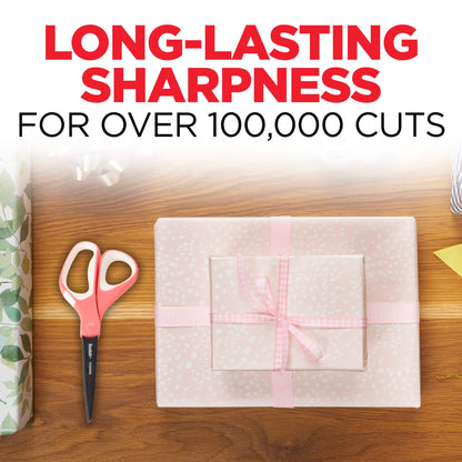 Scotch Brand Precision Ultra Edge Scissors, Left- or Right-Handed, 8 Inch, 3-Pack