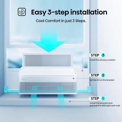 Hisense AWL1225TW1W Window Air Conditioner, 12,000 BTU, White