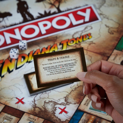 Hasbro Gaming Monopoly Indiana Jones Game,Inspired by The Indiana Jones Movies,Board Game for 2-6 Players,for Kids Ages 8 and Up