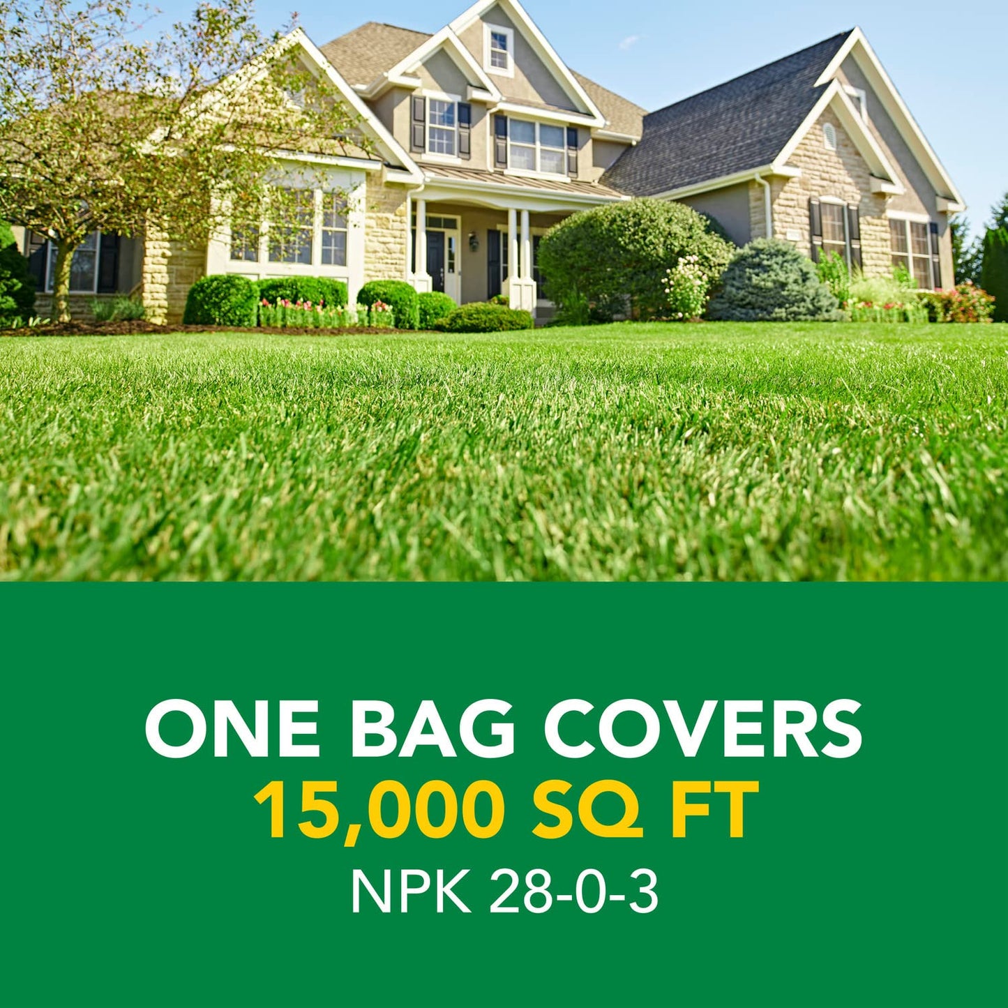 Scotts Turf Builder Weed and Feed3 - Weed Killer Plus Lawn Fertilizer, Controls Dandelion and Clover, Grass Fertilizer For Up To 15,000 sq. ft., 42.87 lbs.