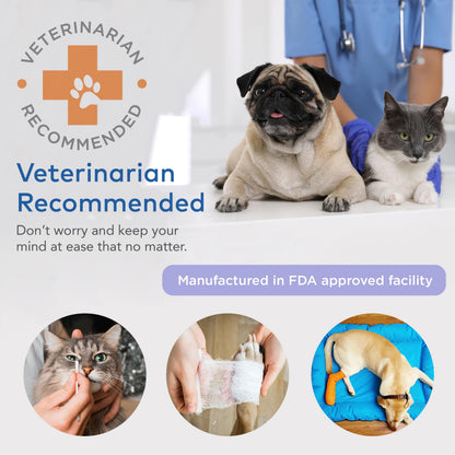 ARCA PET Dog First Aid Kit | Vet Approved Dog & Cat Emergency Supplies with Thermometer, Muzzle, Tick Removal, Flashlight, Mini Pouch, and Comprehensive Care Guide for Travel and Outdoor Use