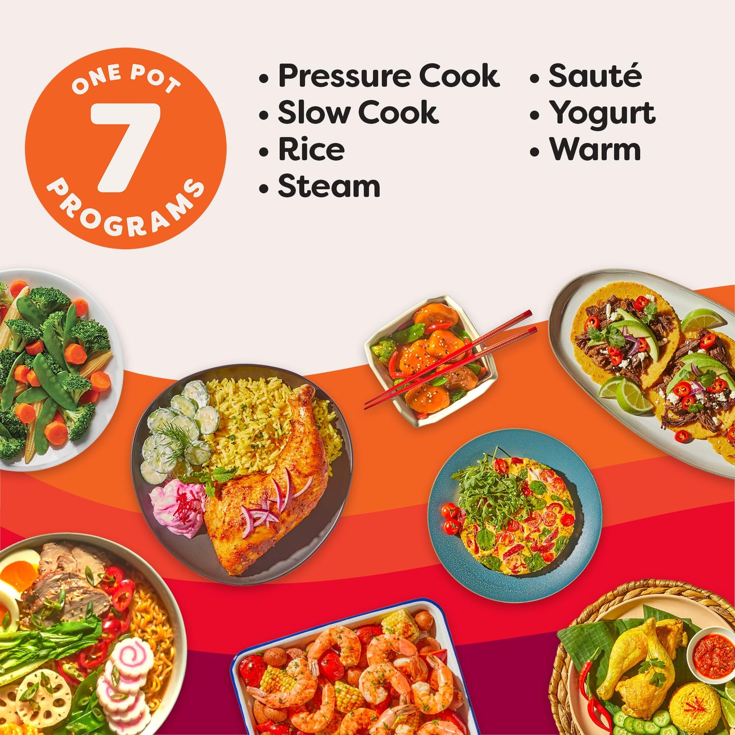 Instant Pot Duo 7-in-1 Electric Pressure Cooker, Slow Cooker, Rice Cooker, Steamer, Sauté, Yogurt Maker, Warmer & Sterilizer, Includes App with Over 800 Recipes, Stainless Steel, 8 Quart