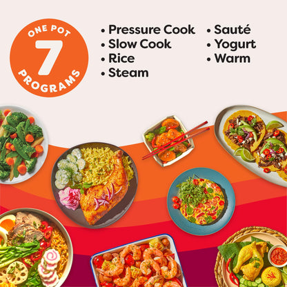 Instant Pot Duo 7-in-1 Electric Pressure Cooker, Slow Cooker, Rice Cooker, Steamer, Sauté, Yogurt Maker, Warmer & Sterilizer, Includes App with Over 800 Recipes, Stainless Steel, 8 Quart