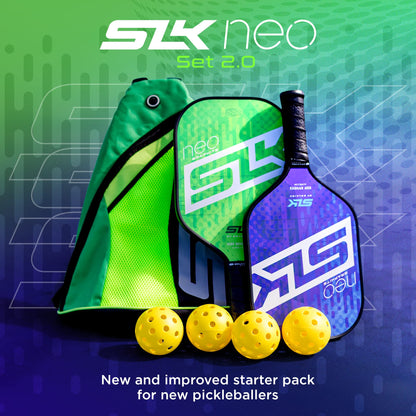SLK Neo by Selkirk Pickleball Paddles | Featuring a Multilayer Fiberglass and Graphite Pickleball Paddle Face | SX3 Honeycomb Core | Pickleball Rackets Designed in The USA for Traction and Stability