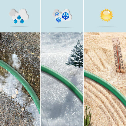 Eversimpleinc 1 to 4 Splitter Extension Cord (Combined 46 FT, End to End 28 FT), 3 Prong Plug with 4 Extended Outlets, with Weatherproof Covers for Indoor and Outdoor