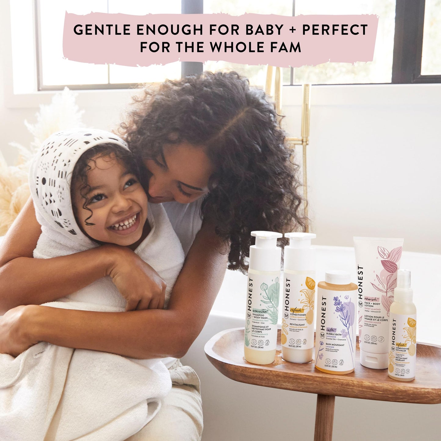 The Honest Company 2-in-1 Cleansing Shampoo and Body Wash for Sensitive Skin, Tear-Free, Hypoallergenic with Naturally Derived Ingredients, Fragrance-Free, 10 fl oz