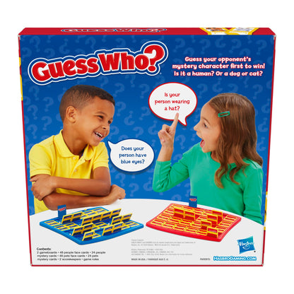 Hasbro Gaming Guess Who? People & Pets Board Game Edition | The Original Guessing Game for Girls & Boys | Ages 6+ (Amazon Exclusive)