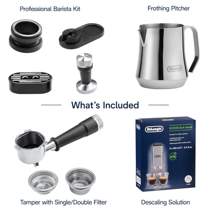 De'Longhi La Specialista Arte Evo Espresso Machine with Cold Brew, Manual Milk Frother, Barista Kit for Latte, Cappuccino, Built-in Grinder, EC9255M