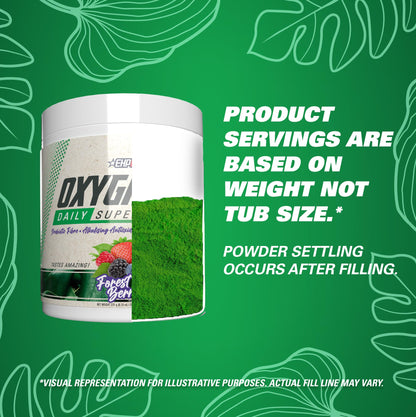 EHP Labs OxyGreens Super Greens Powder - Daily Greens Spirulina, Greens Superfood Powder & Greens Supplements Powder, Supergreens Antioxidants & Immunity Support, 30 Serves (Forest Berries)