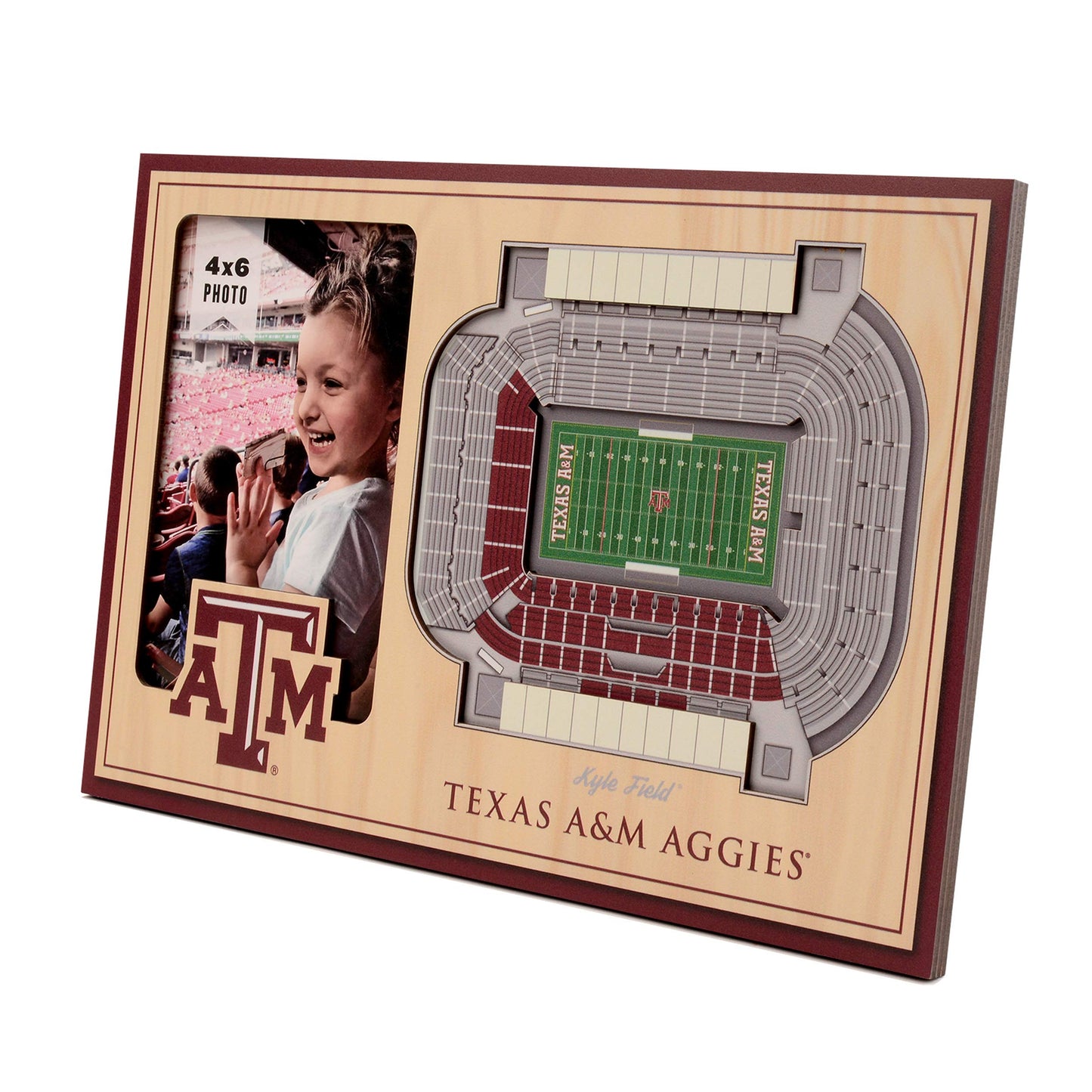 YouTheFan NCAA Texas A&M Aggies 3D StadiumView Picture Frame - Kyle Field 12" x 8"