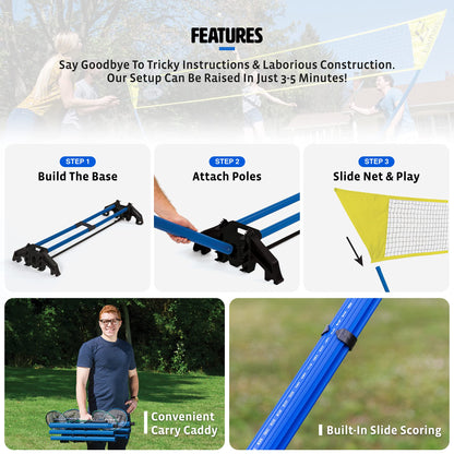 EastPoint Sports Easy Setup Badminton Set