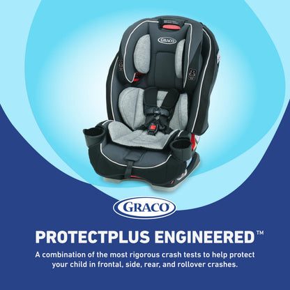 Graco Slimfit 3 in 1 Convertible Car Seat Slim & Comfy Design Saves Space in Your Back Seat, Redmond