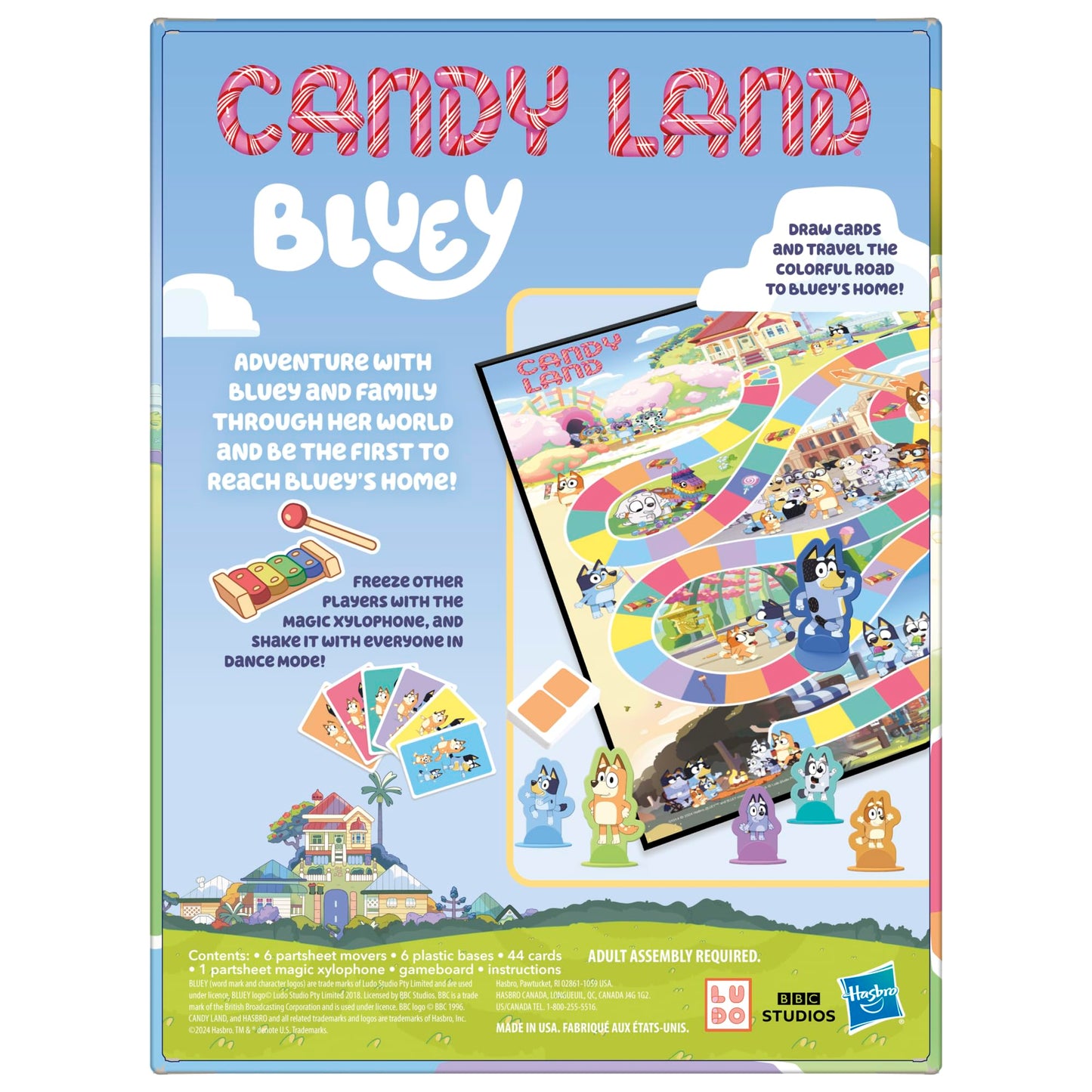 Hasbro Gaming Candy Land Bluey Edition Board Game | Ages 3 and Up | 2-6 Players | Play as Dad, Mum, Bluey, Bingo, Muffin, or Socks | Preschool Games | Kids Gifts (Amazon Exclusive)