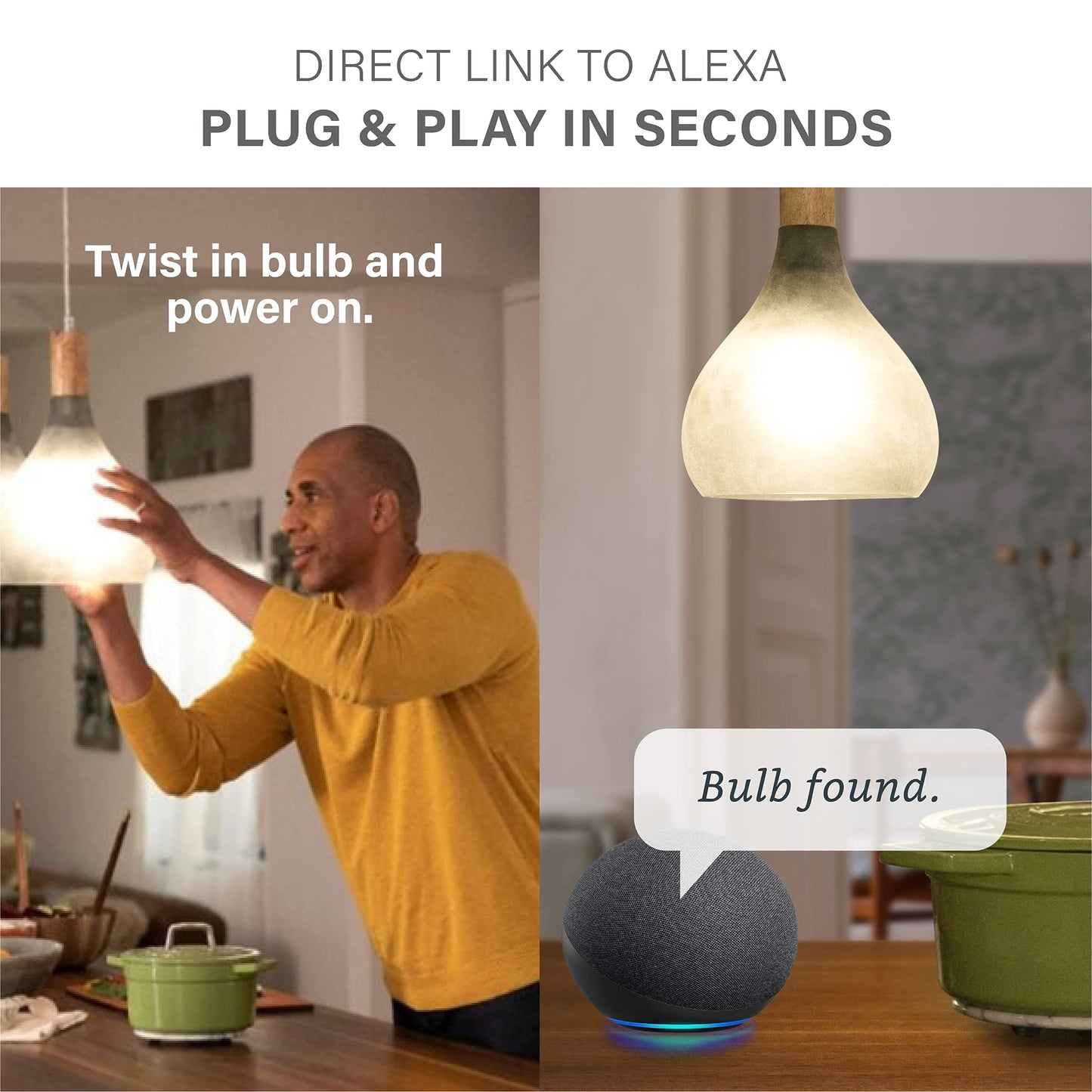 Sengled Alexa Light Bulb, S1 Auto Pairing with Alexa Devices, Color Changing Light Bulbs, Bluetooth Mesh Smart Home Lighting, E26 60W Equivalent, 800LM, 2-Pack