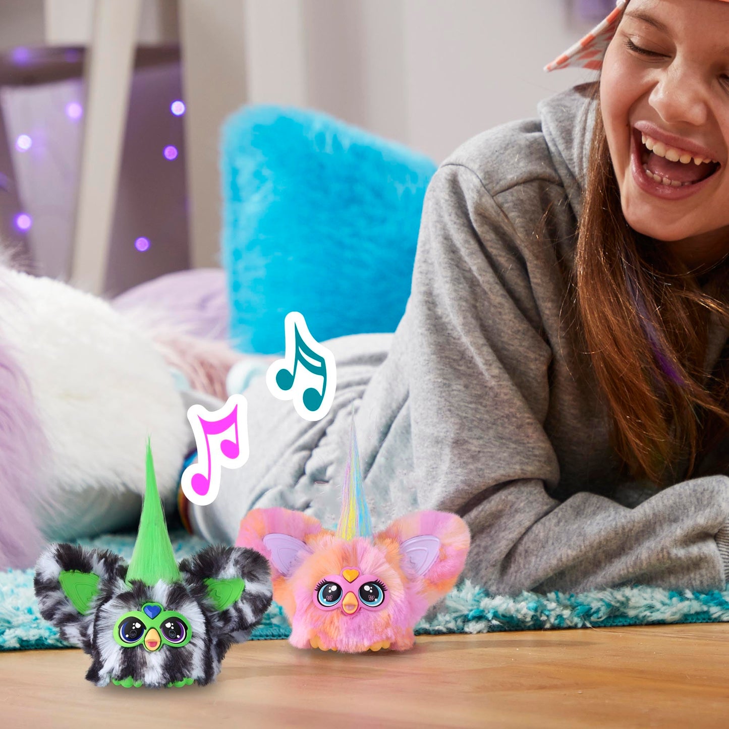 Furby Furblets Fierce & Fabulous 2 Pack, Greenie-Meanie & May-May with 45 Sounds Each, Electronic Plush Toys for Girls & Boys 6 Years & Up (Amazon Exclusive)