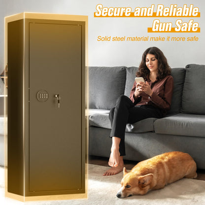 INTERGREAT 8-12 Gun safes,Rifle Safe,Gun Safes for Home Rifle and Pistols, Long Gun Safe for Rifle Shotgun for Home,Quick Access Rifle Safes,Adjustable Shelves, Easy Assemble