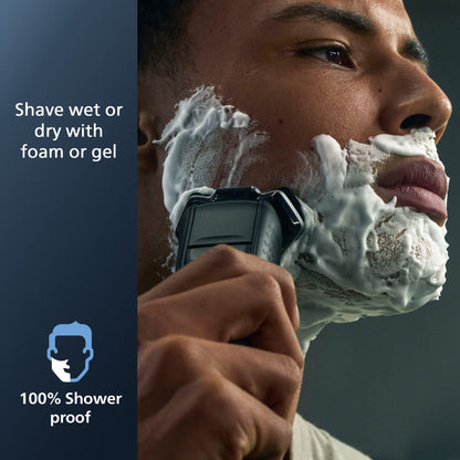 Philips Norelco Shaver 7800, Rechargeable Wet & Dry Electric Shaver with SenseIQ Technology, Quick Clean Pod, Charging Stand, Travel Case and Pop-up Trimmer, S7885/85