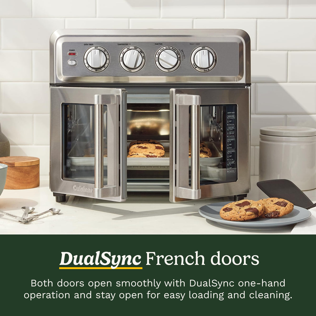 Cuisinart Air Fryer Toaster Oven, Artisan French-Door Design, 7 Functions