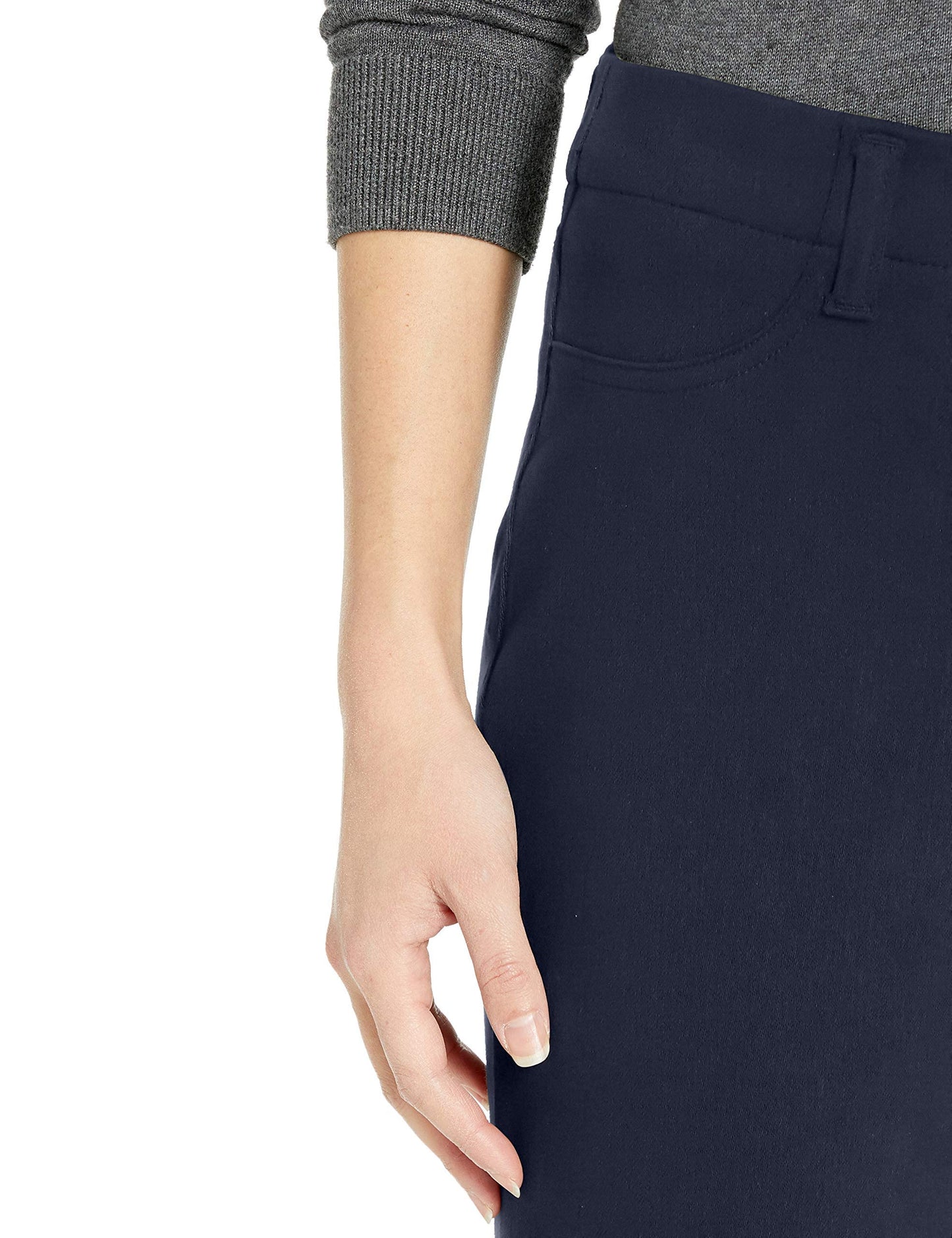 Amazon Essentials Women's Pull-On Stretchy Knit Jegging (Available in Plus Size), Navy, Large