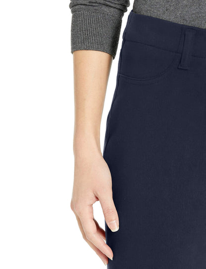Amazon Essentials Women's Pull-On Stretchy Knit Jegging (Available in Plus Size), Navy, Large