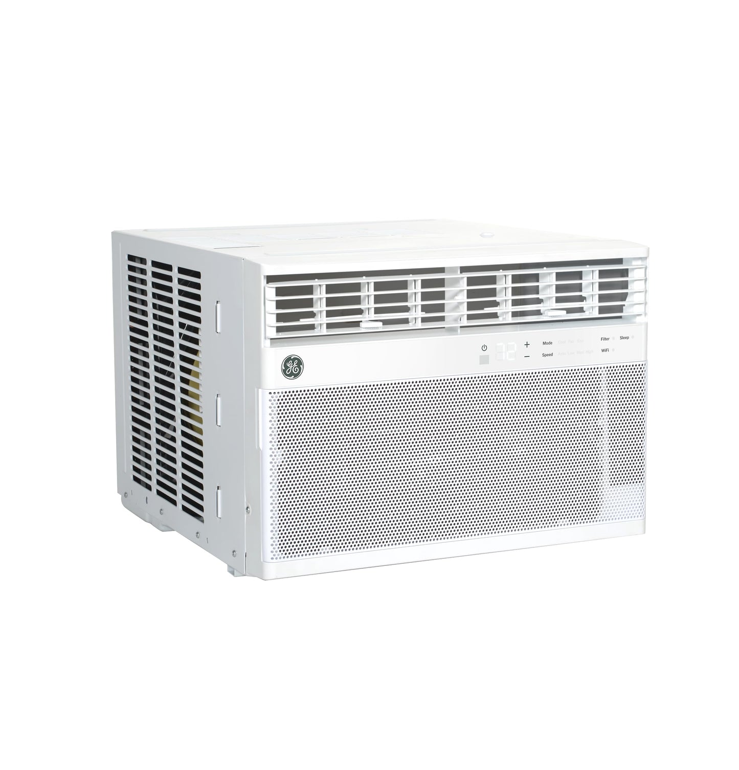 GE AWCS12WWA Window Air Conditioner, Wi-Fi Enabled, Energy-Efficient Cooling for Large Rooms up to 550 sq ft, Easy Install Kit, Control Using Remote or Smartphone App, New 12,000 BTU, White