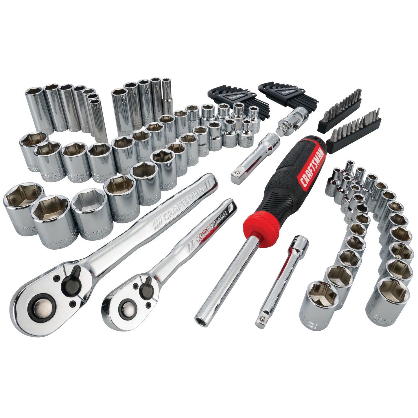 CRAFTSMAN Mechanic Tool Set, 104 Pieces, Includes 20.5” Drawers, 3-Compartments (CMMT45068)