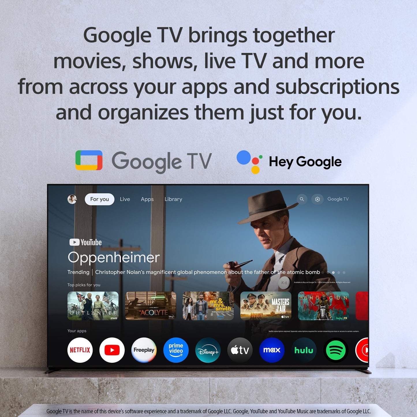 Sony BRAVIA 5 85 Inch TV, Mini LED, 4K Smart Google TV, XR Processor with AI Technology,120hz Television with Dolby Vision/Atmos, Exclusive Features for PlayStation®5, K-85XR50, 2025 Model