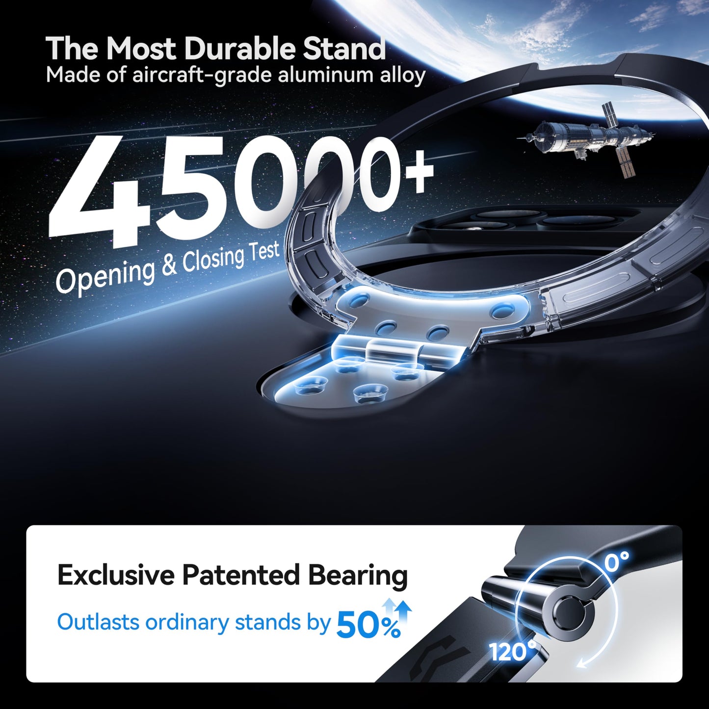 CASEKOO [Instant Black] for iPhone 17 Pro Case with Magnetic Ring Stand [Military Drop Protection] [Fit for MagSafe] Shockproof Translucent Matte Slim Phone Cover for iPhone 17 Pro Case 6.3 Inch