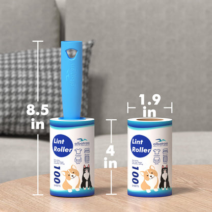 Extra Sticky Lint Roller, Mega Value Set 400 Sheets for Pet Hair Removal, Dog and Cat Lint Remover for Clothes, Furniture, Carpet