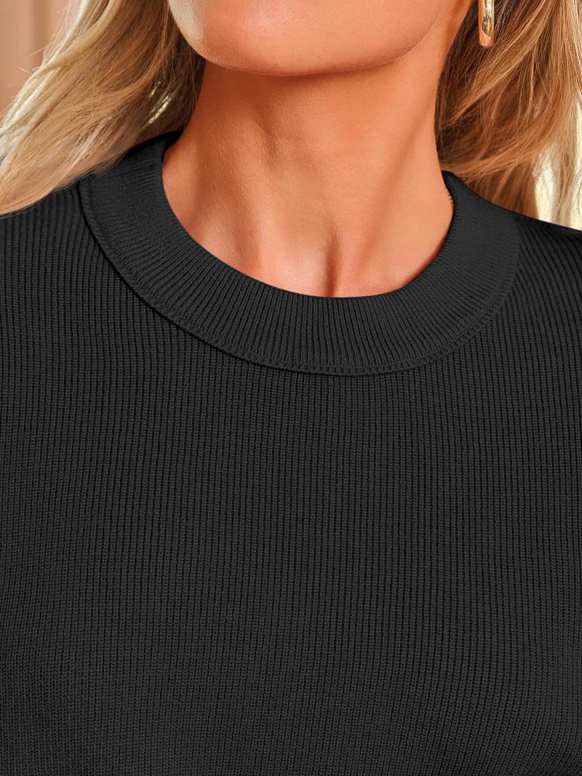 LILLUSORY Lounge Sets For Women 2 Two Piece Outfits 2025 Fall Winter Airport Trendy Matching knit Sweat Suit Sweaters Pants Sweatsuit Loungewear Cute Travel Fashion Clothes Black M