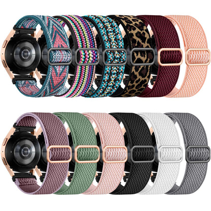 Easuny 12 Pack Stretchy Bands Compatible with Samsung Galaxy Watch 7 6 5 4 40mm 44mm Band, Galaxy 5 Pro 45mm, 6 Classic 47mm 43mm, 4 Classic 46mm 42mm, Active 2, 20mm Elastic Watch Strap for Women