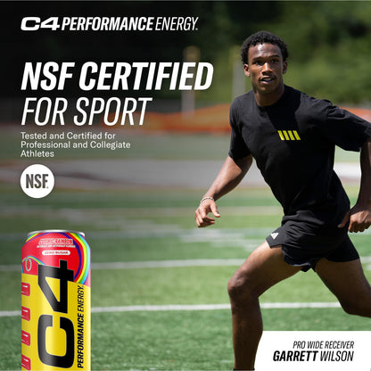 Cellucor C4 Performance Energy Drink | Cosmic Rainbow | Zero Sugar Carbonated Preworkout Energy | 200mg Caffeine with Beta Alanine | 16 Fl Oz (12 Pack), Packaging May Vary