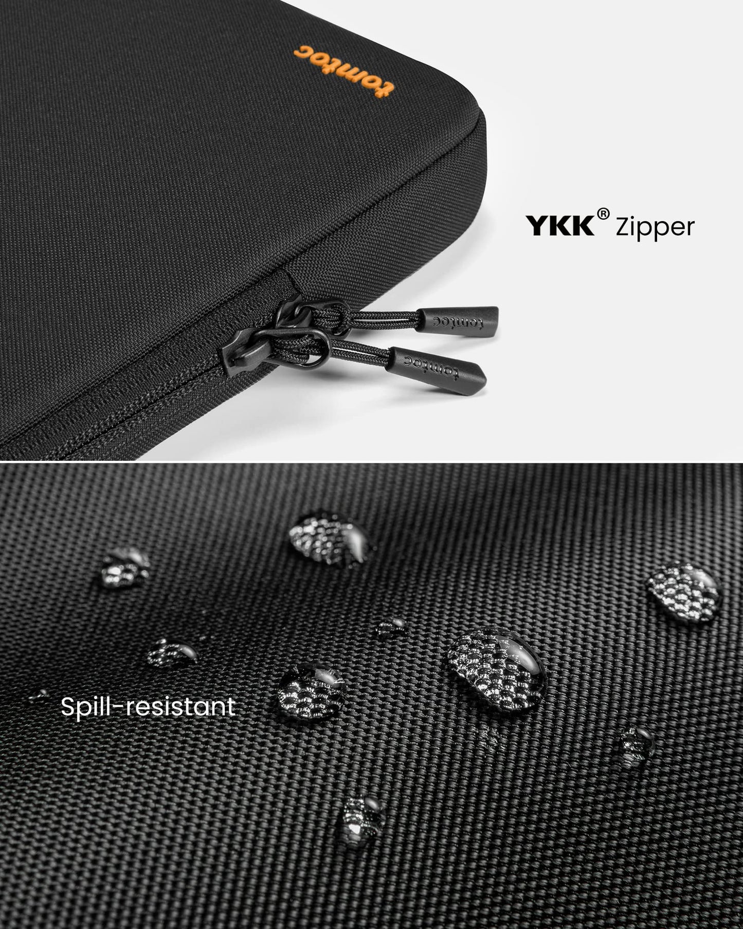 tomtoc 360 Protective Laptop Sleeve for 14-inch MacBook Pro M4/M3/M2/M1 Pro/Max A3112 A3401 A3185 A2992 A2918 A2779 2024-2021, Water-Resistant Case Bag with Accessory Pocket for 13.8 Surface Laptop 7