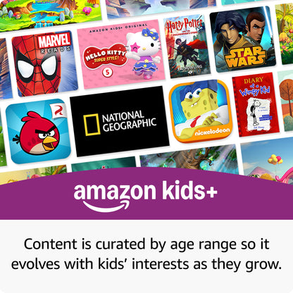 Amazon Fire HD 10 Kids Pro tablet (newest model) ages 6-12 | Bright 10.1" HD screen | Slim case for older kids, ad-free content, parental controls, 13-hr battery, 32 GB, Mint