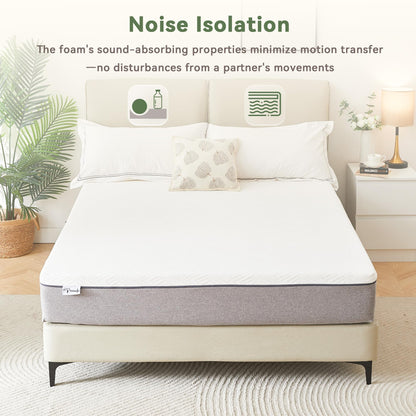 PicWooki Twin Mattress, 6 Inch Memory Foam Twin Size Mattress in a Box with Washable Removable Cover, Soft and Comfortable, Pressure Relief, Medium Firmness