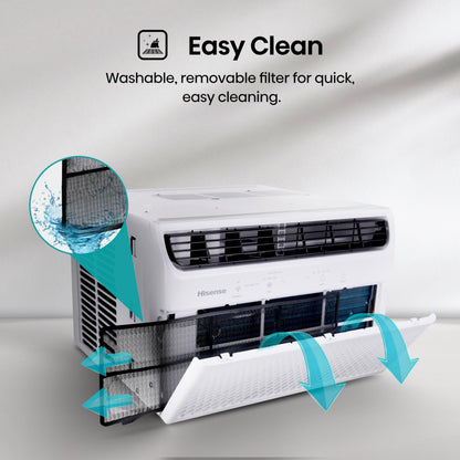 Hisense WC12W25A 12,000 BTU Smart Window Air Conditioner, White