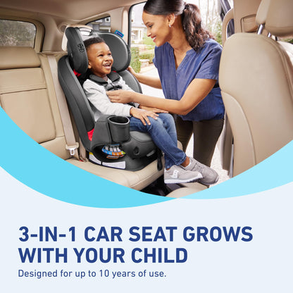 Graco TriRide 3-in-1 Convertible Car Seat - Highback Booster, Forward & Rear Facing modes, Suitable from Newborn to Preschooler, Perfect for Long Journeys in Redmond Color