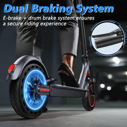 Electric Scooter for Adults, 8.5"/10" Tires, 19/22Mph, 350W/500W Motor, 21-28 Miles Range, Folding E-Scooter with Dual Suspension,APP(V1/SPRO/MAX/PRO)
