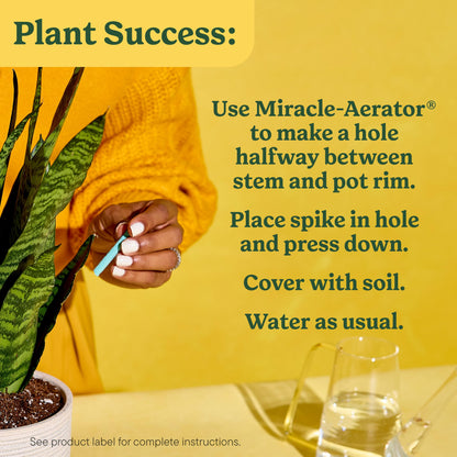 Miracle-Gro Indoor Plant Food Spikes for All Plants, Fertilizer Spikes for Houseplants, Flowers, Vegetables, and Herbs, 48 Spikes