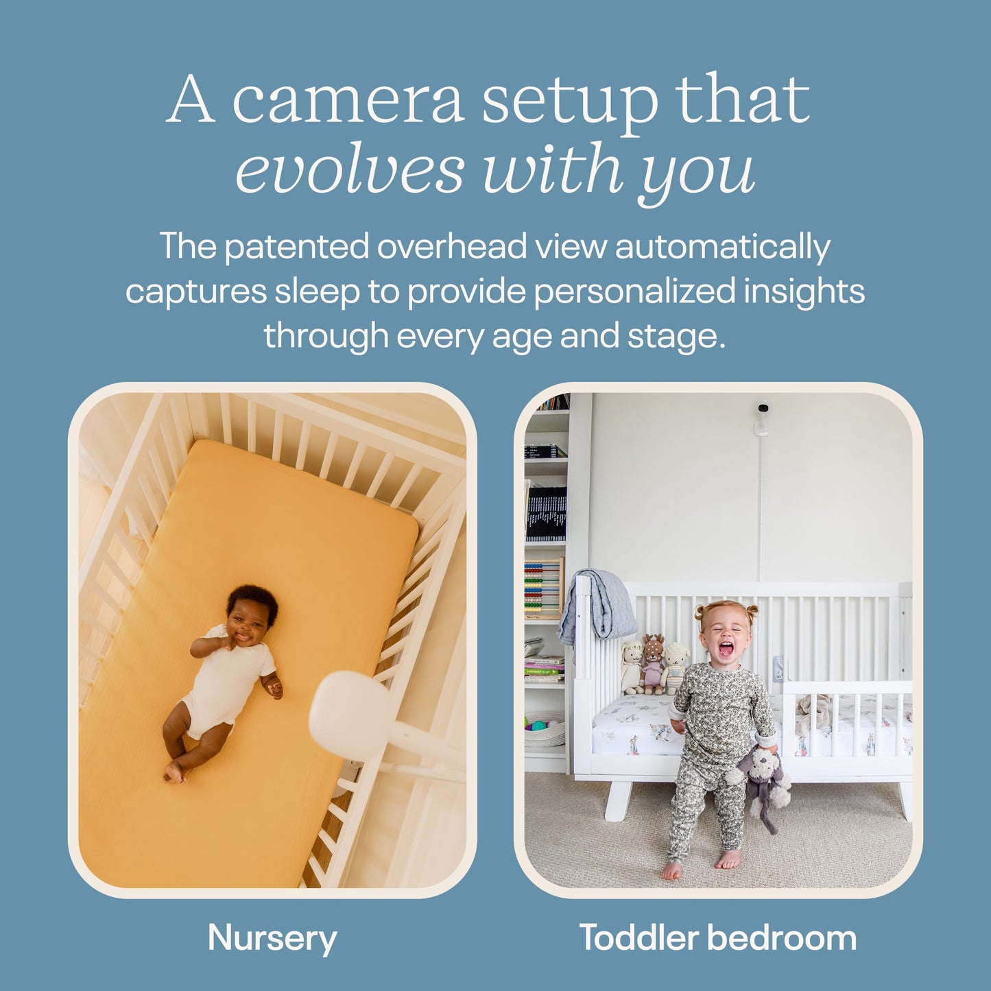 Nanit Smart Baby Monitor System with Floor Stand - Crystal-Clear Video, Real-Time Notifications, Sleep Insights - 8-inch Display/App Integration - Baby Must Haves for Parents