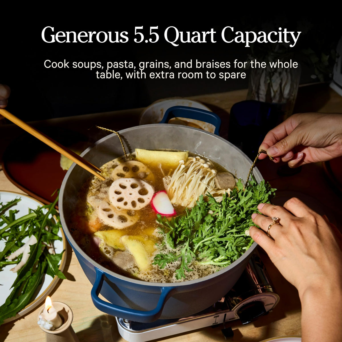 Our Place Perfect Pot, 6.5 Qt Nonstick Ceramic Pot & Dutch Oven with Lid